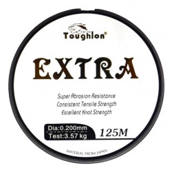 Волосінь рибальська, Toughlon Extra, 125м, перетин 0.200мм